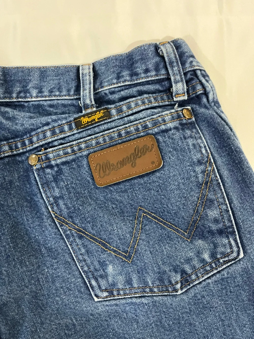 Wrangler Men’s 47MWZ Regular Fit Blue Jeans Size 36x34